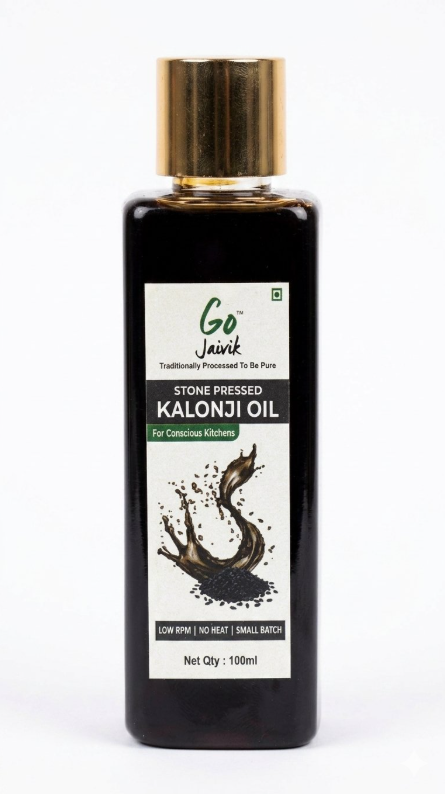 Stone pressed kalonji black seed oil 100ml bottle